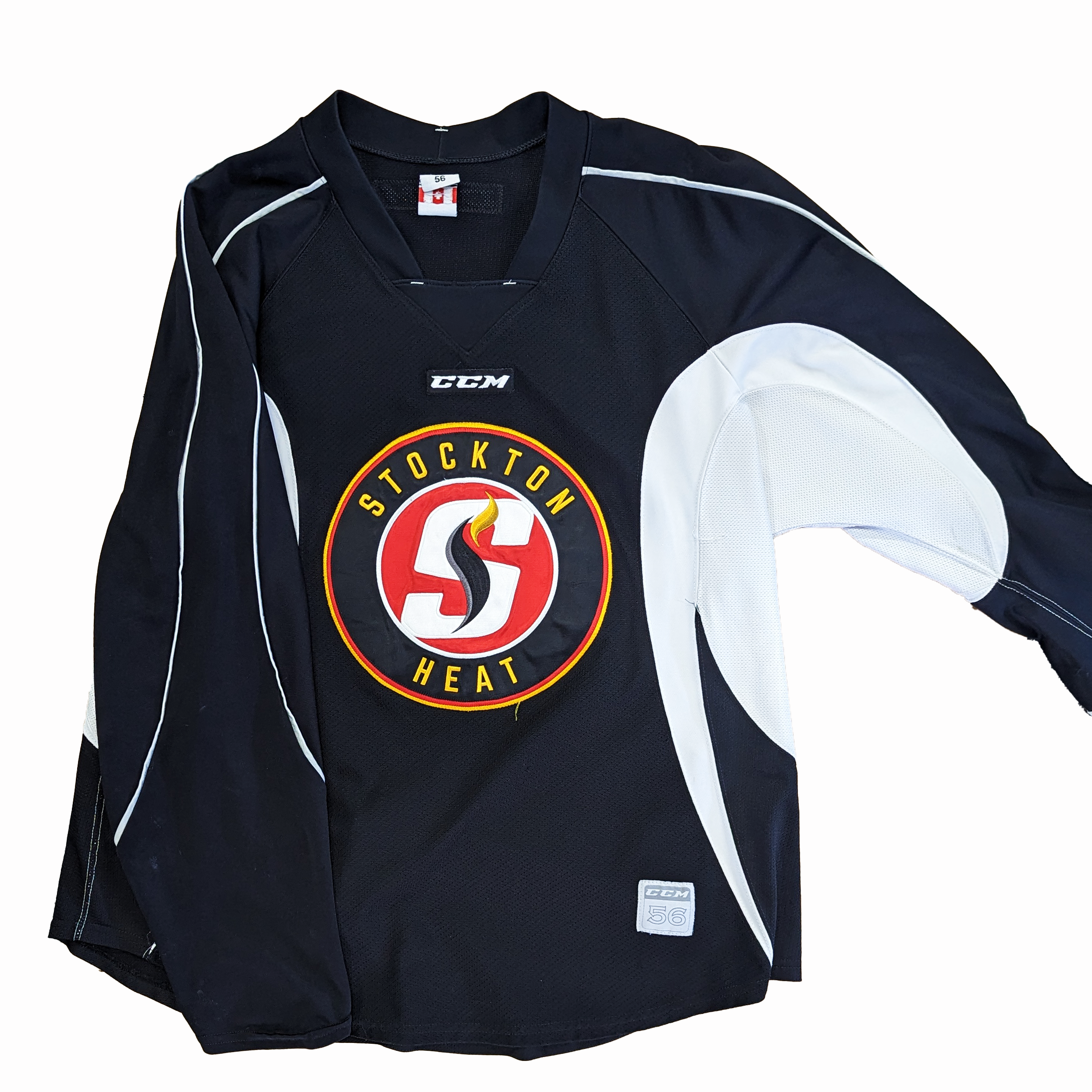AHL - Maillot d'entraînement CCM d'occasion - Stockton Heat (noir)